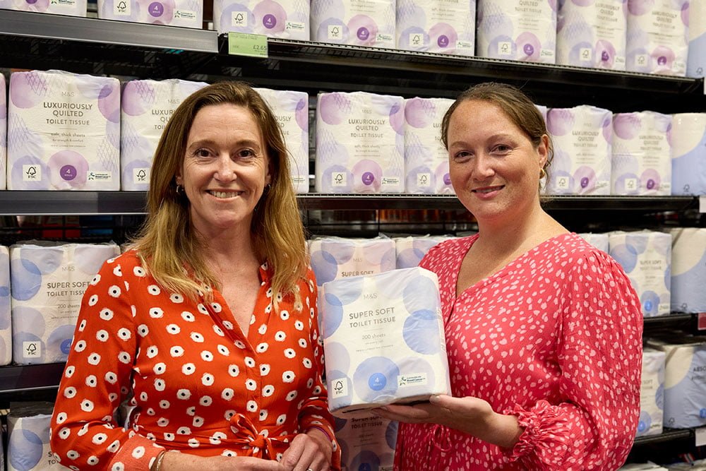 M&S TOILET ROLL PACKAGING WITH BOWEL CANCER SYMPTOM NOW AVAILABLE IN-STORE